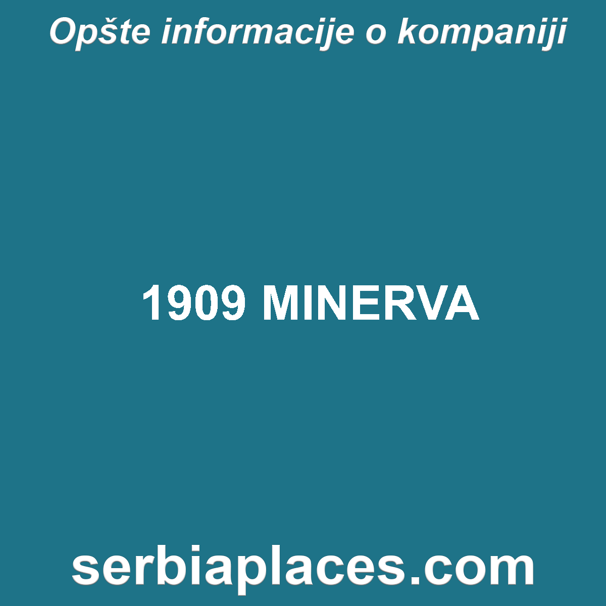 1909 MINERVA