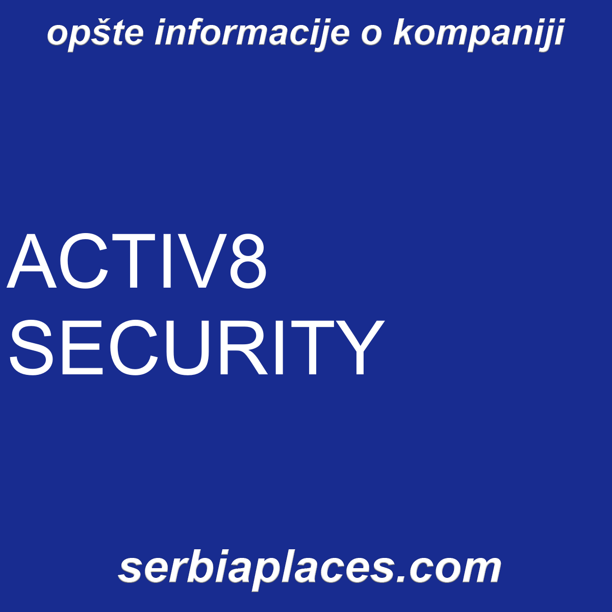 ACTIV8 SECURITY