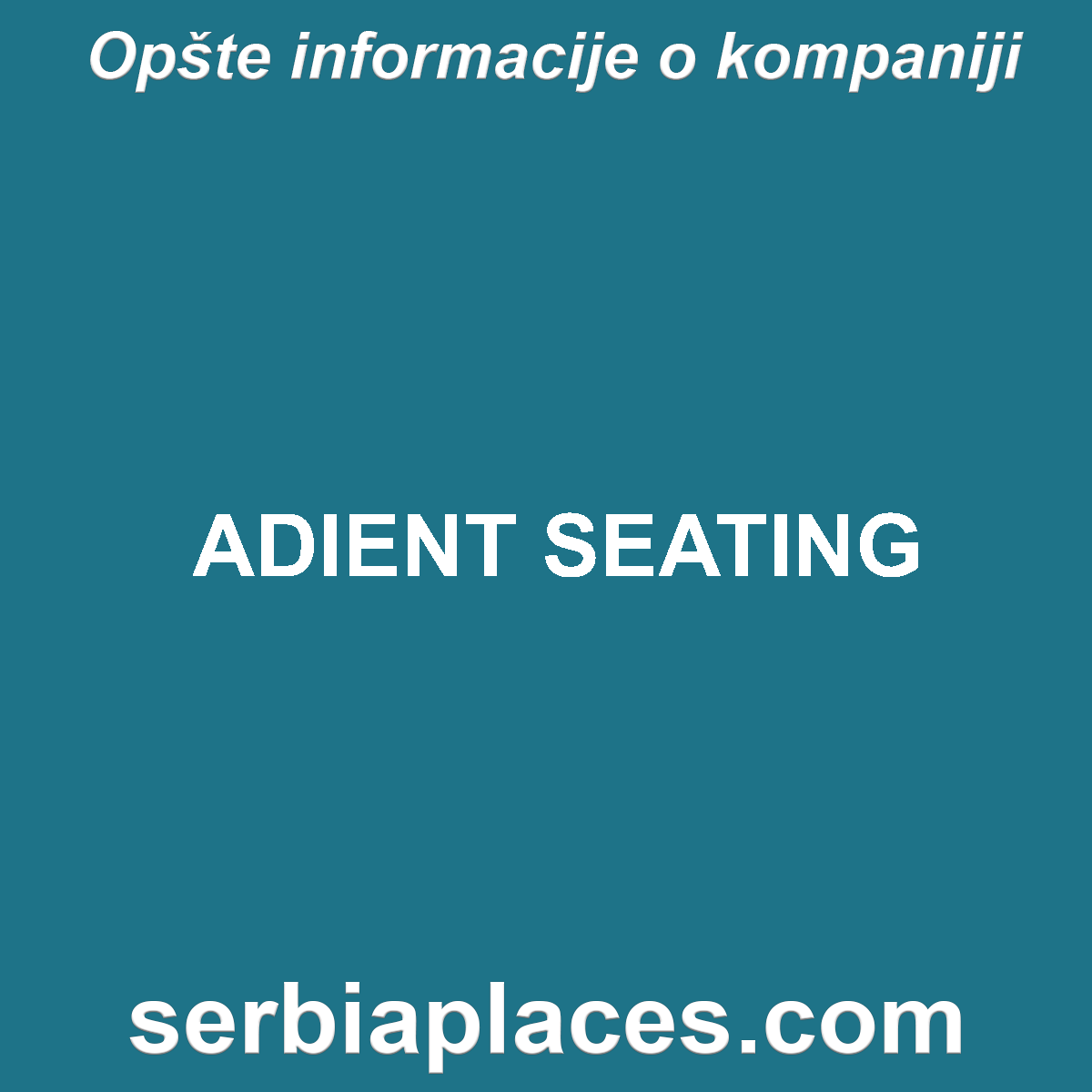 ADIENT SEATING