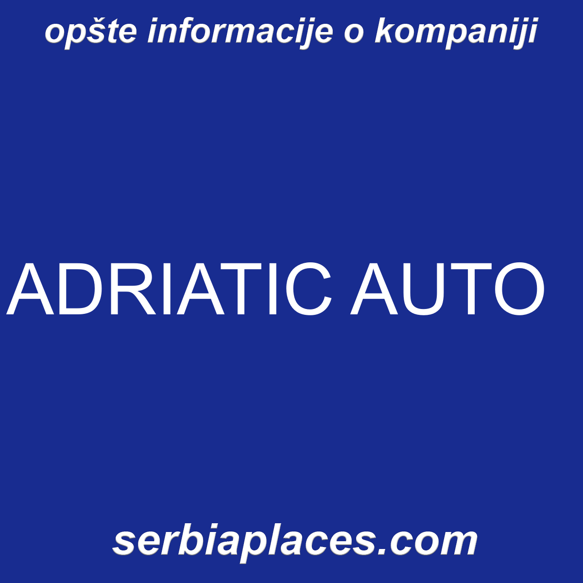 ADRIATIC AUTO