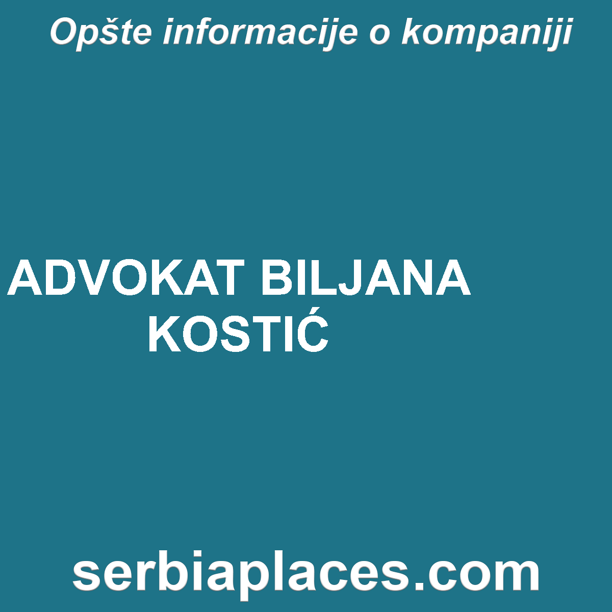 ADVOKAT BILJANA KOSTIĆ