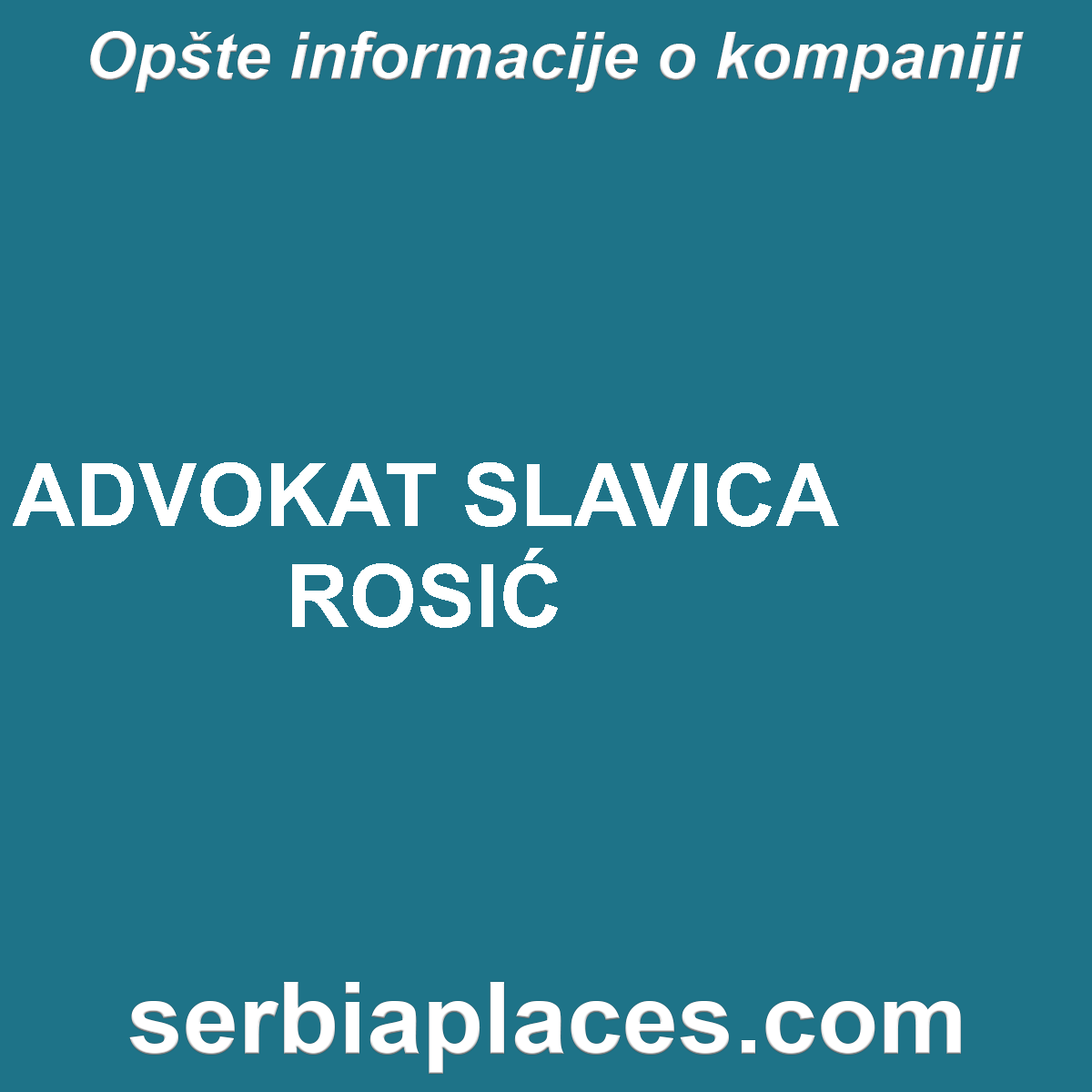 ADVOKAT SLAVICA ROSIĆ