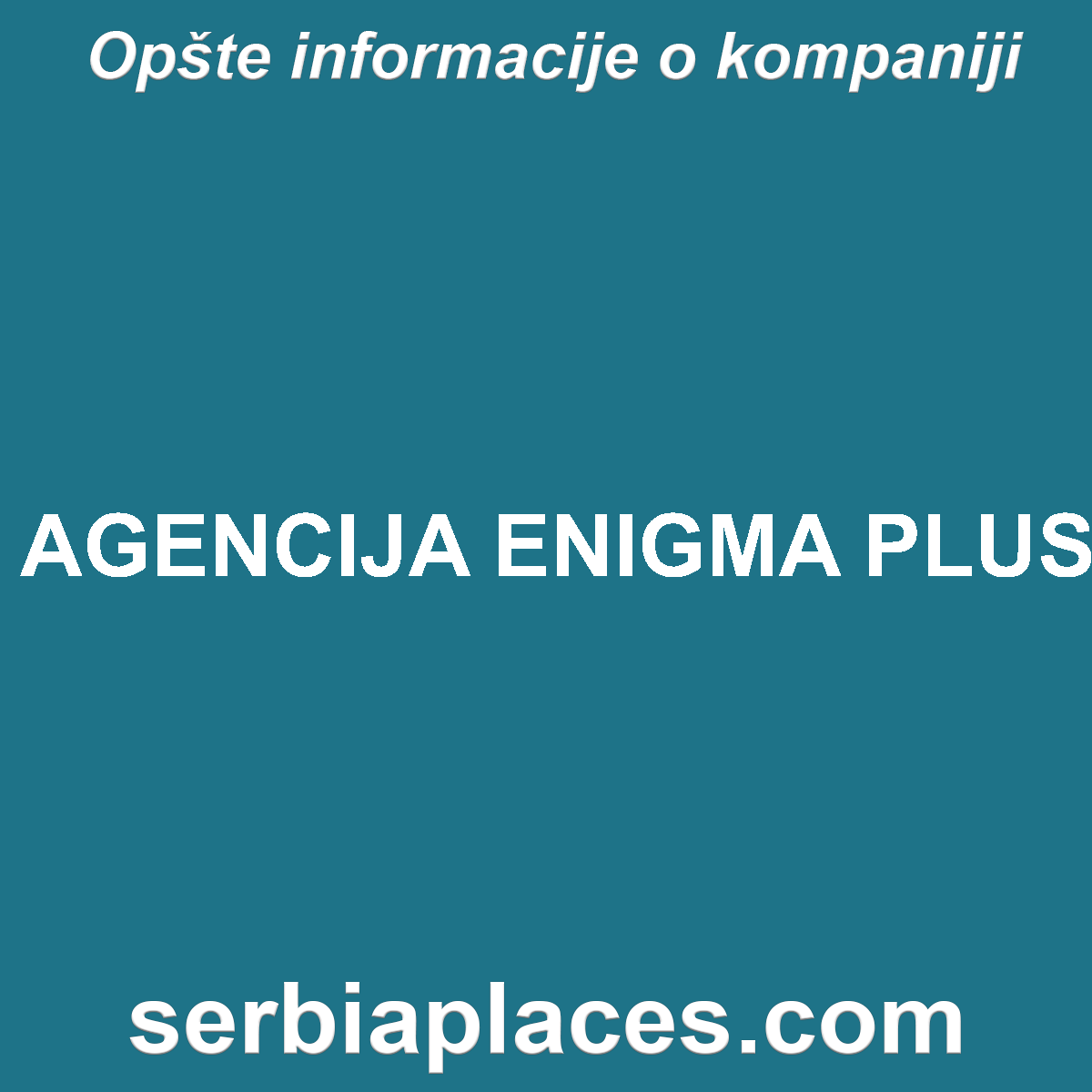 AGENCIJA ENIGMA PLUS
