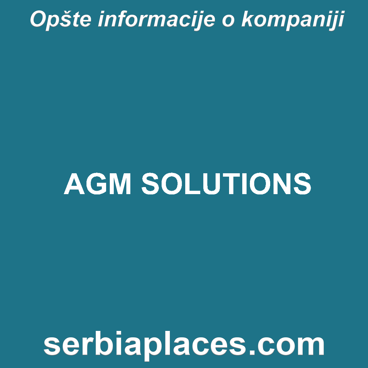 AGM SOLUTIONS