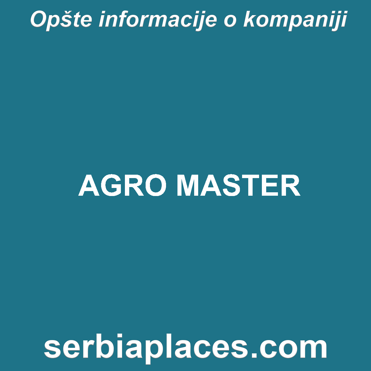 AGRO MASTER