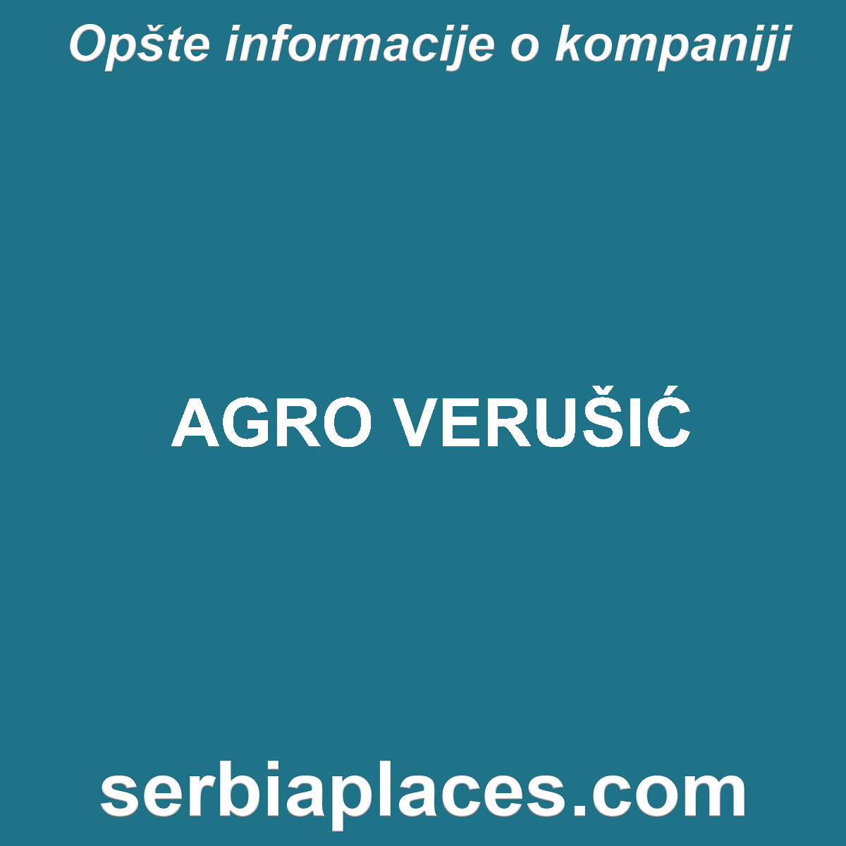 AGRO VERUŠIĆ