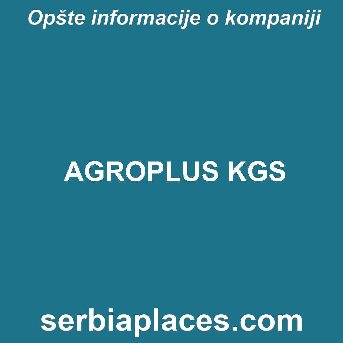 AGROPLUS KGS