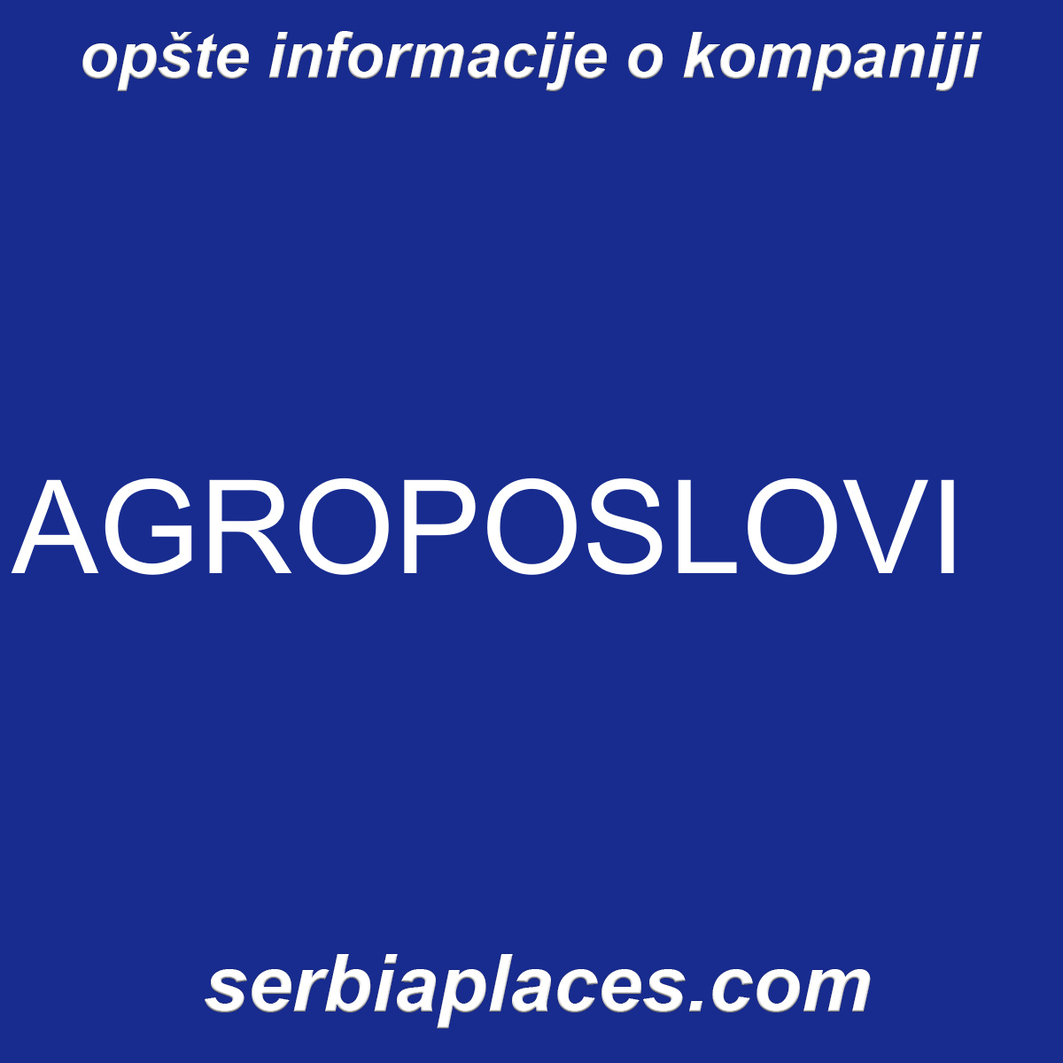 AGROPOSLOVI
