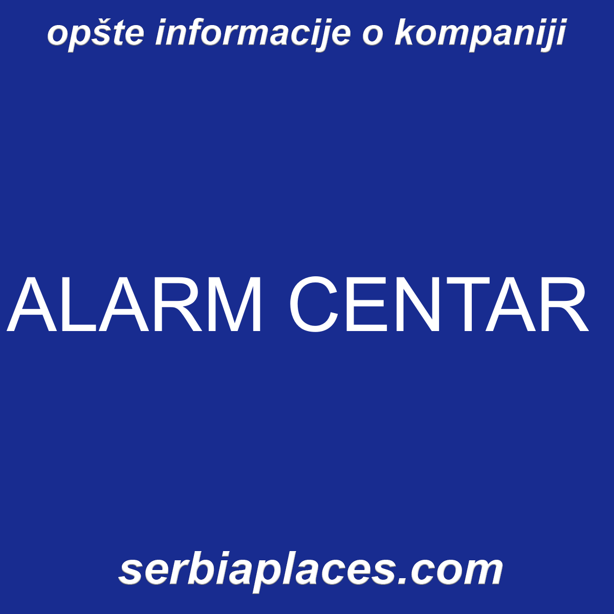 ALARM CENTAR