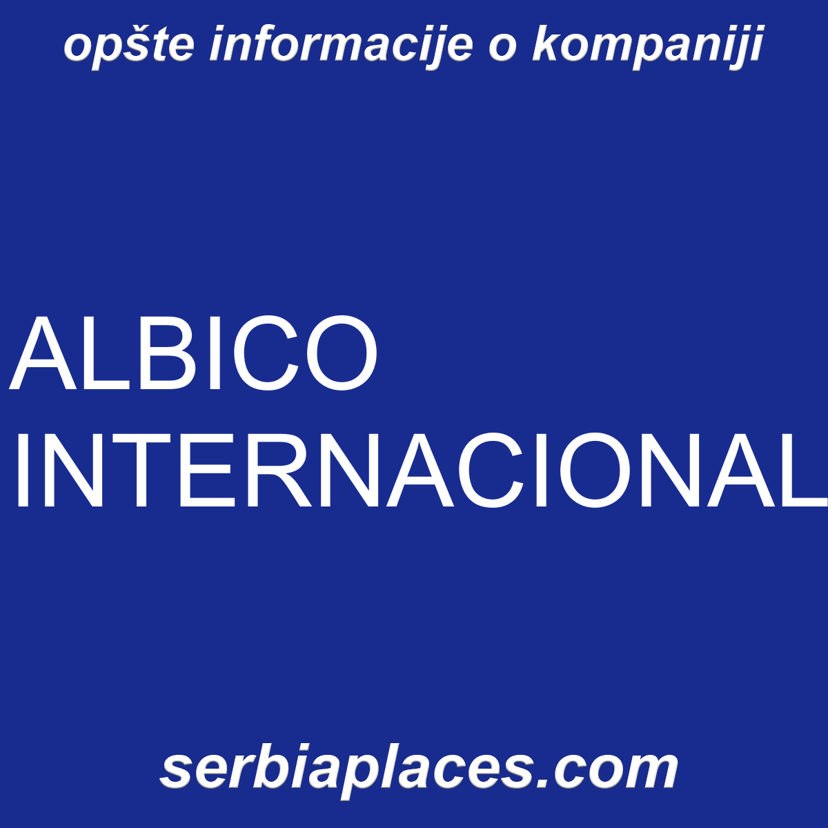 ALBICO INTERNACIONAL