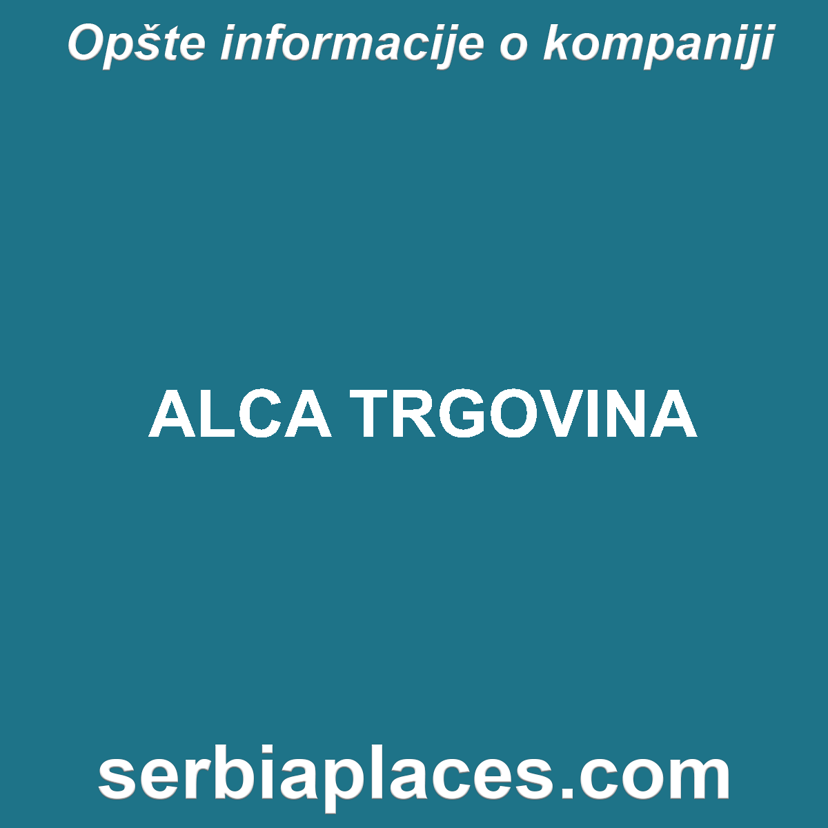 ALCA TRGOVINA