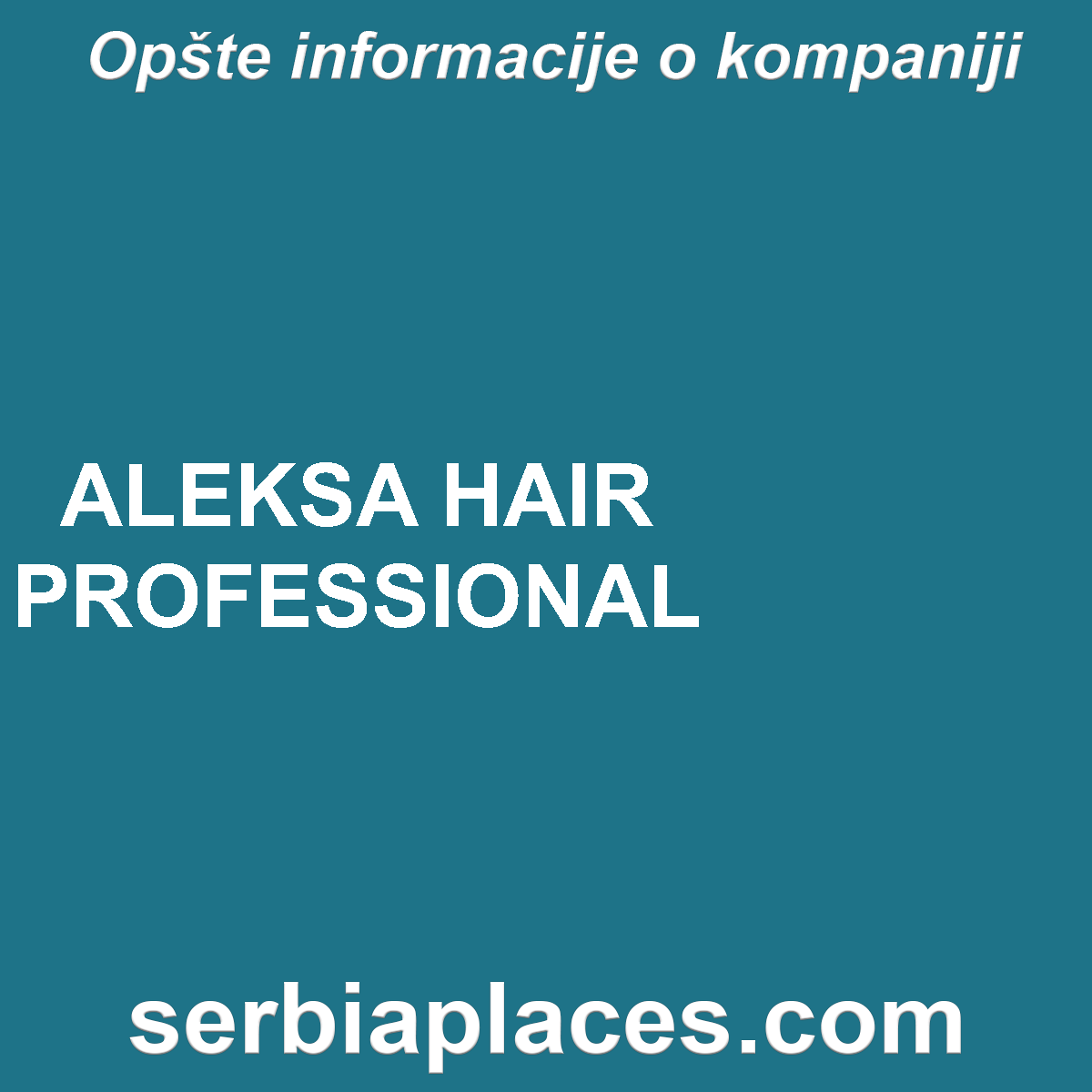 ALEKSA HAIR PROFESSIONAL