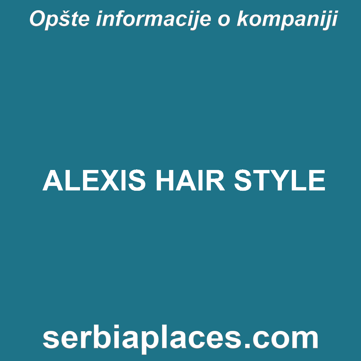 ALEXIS HAIR STYLE