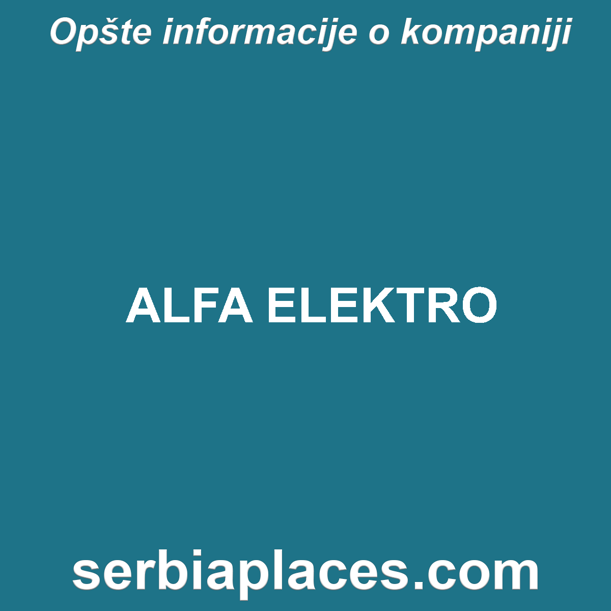 ALFA ELEKTRO