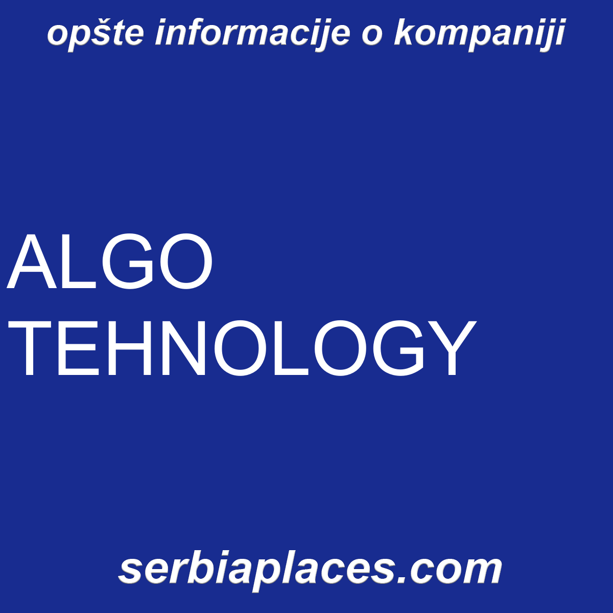 ALGO TEHNOLOGY