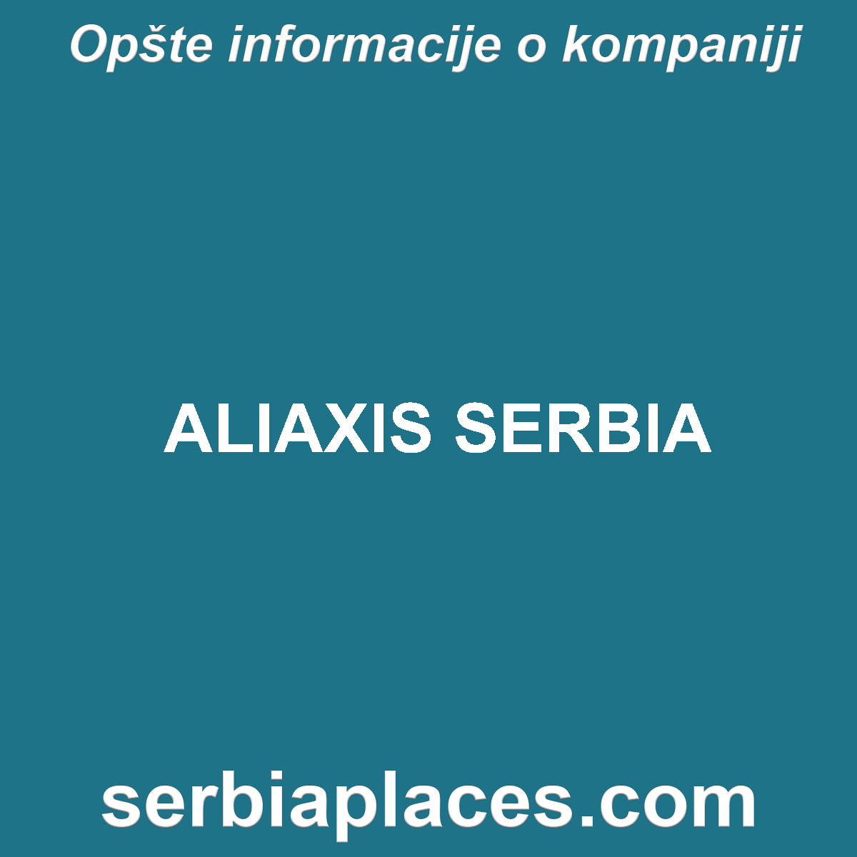 ALIAXIS SERBIA
