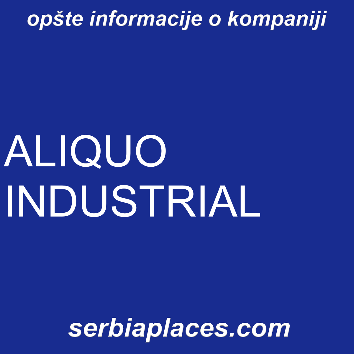 ALIQUO INDUSTRIAL