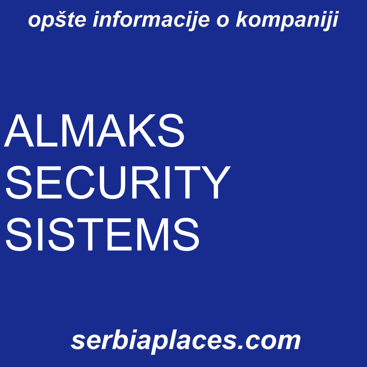 ALMAKS SECURITY SISTEMS