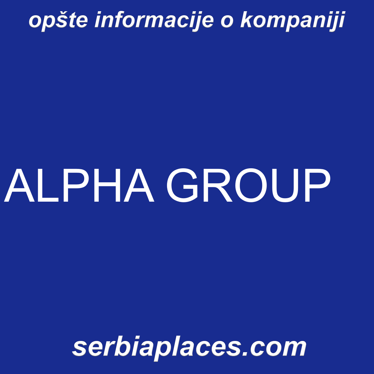 ALPHA GROUP