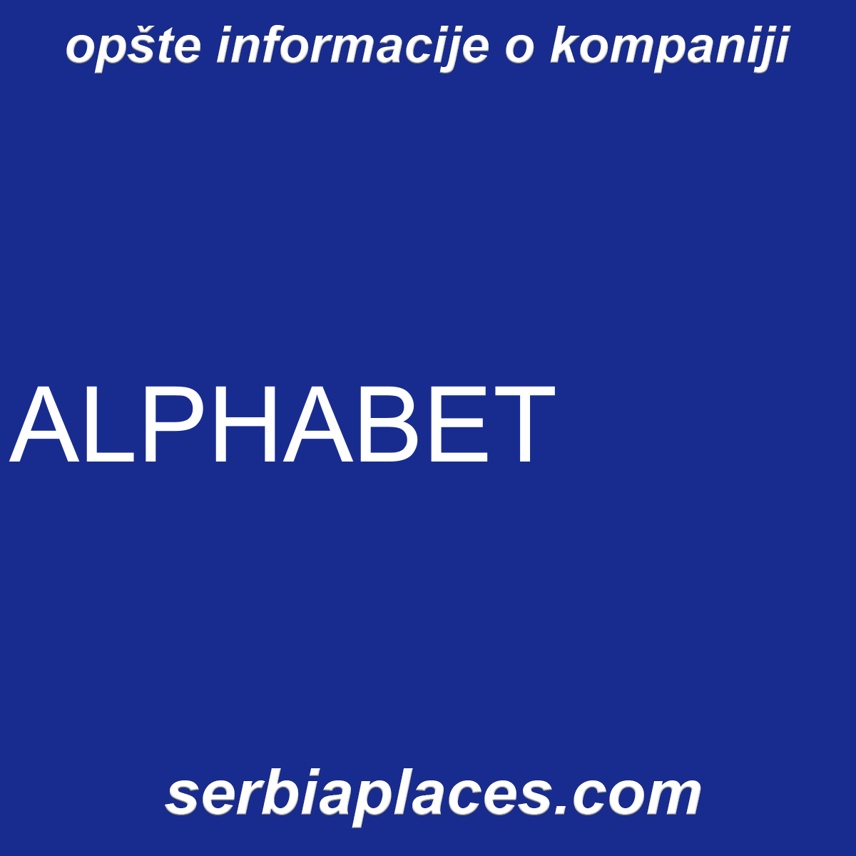 ALPHABET