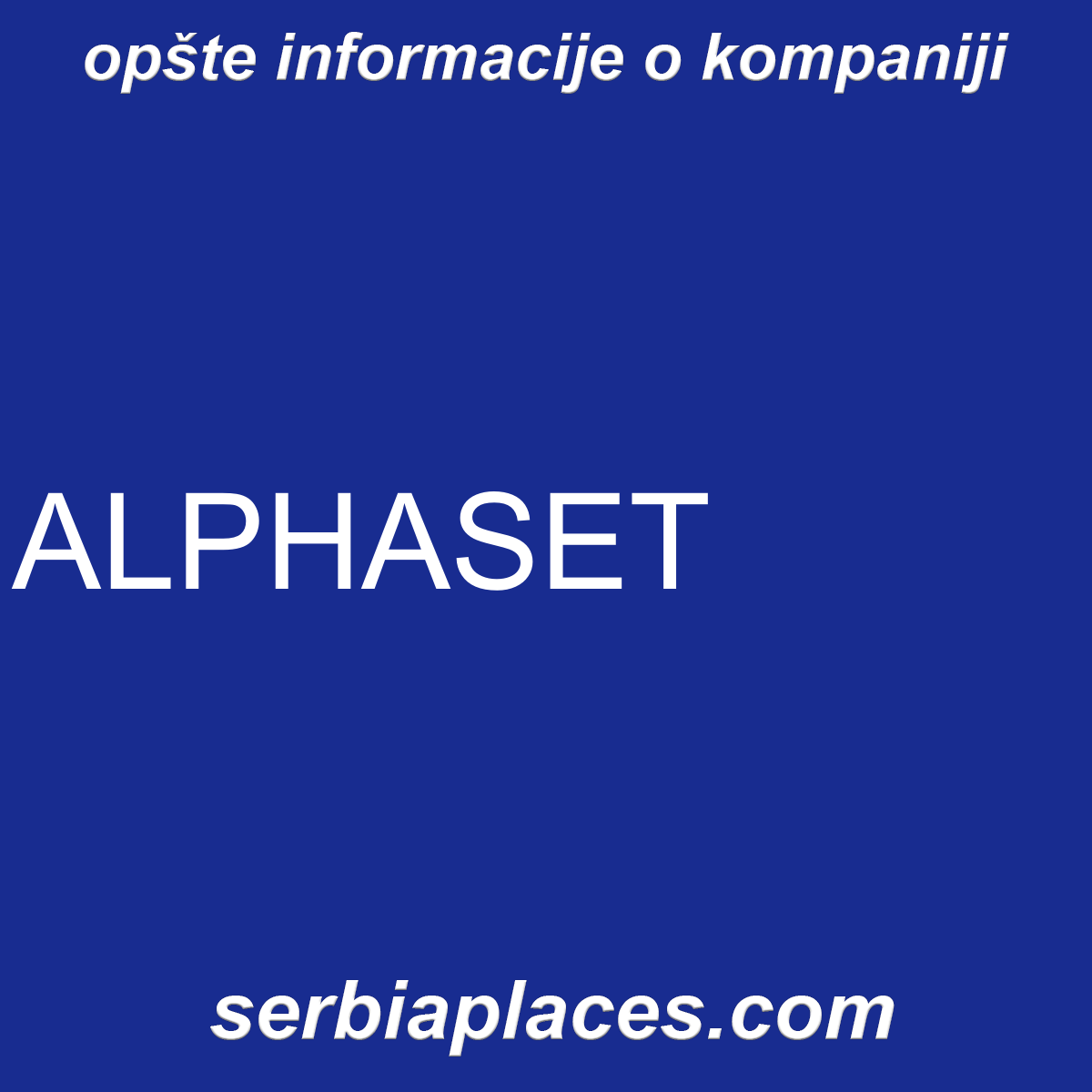 ALPHASET