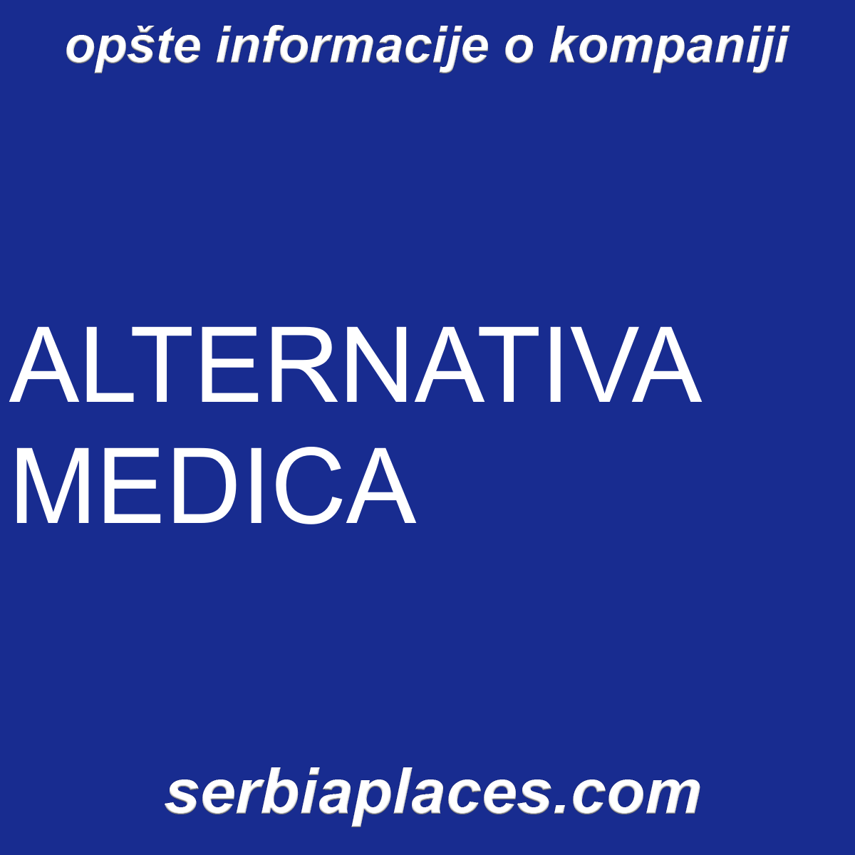 ALTERNATIVA MEDICA