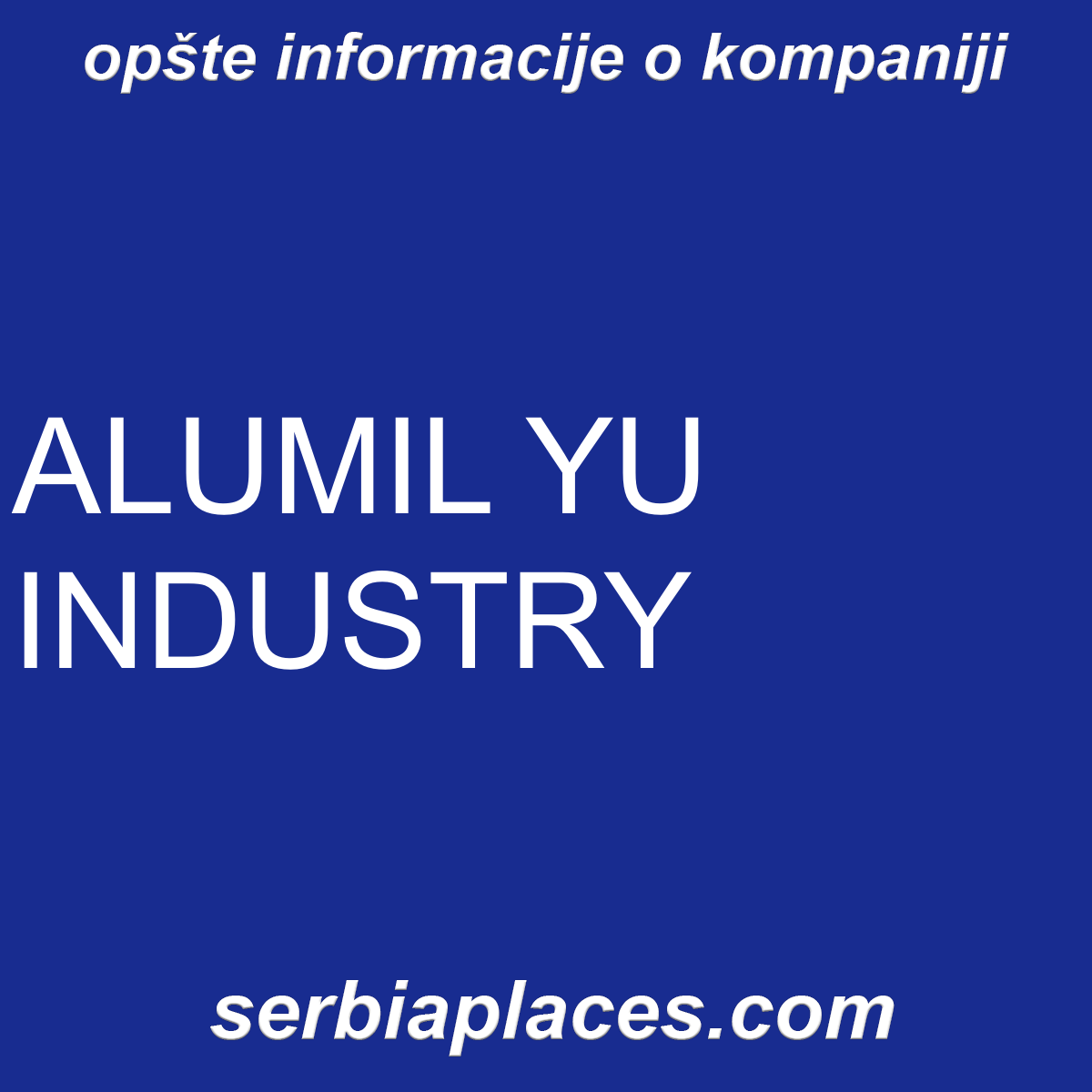 ALUMIL YU INDUSTRY