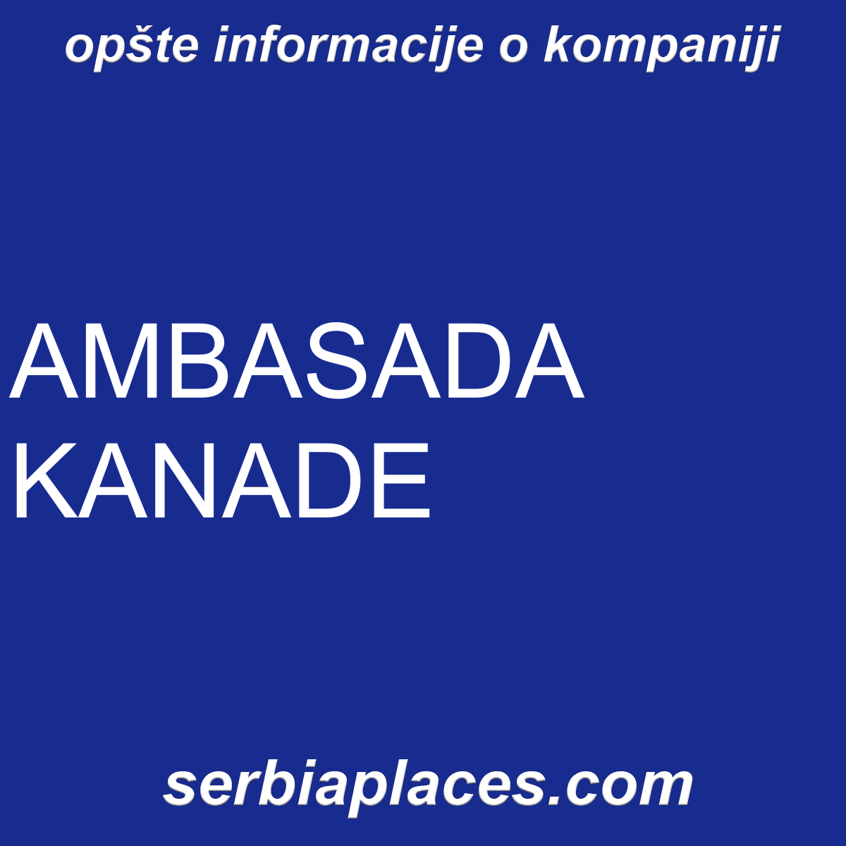 AMBASADA KANADE