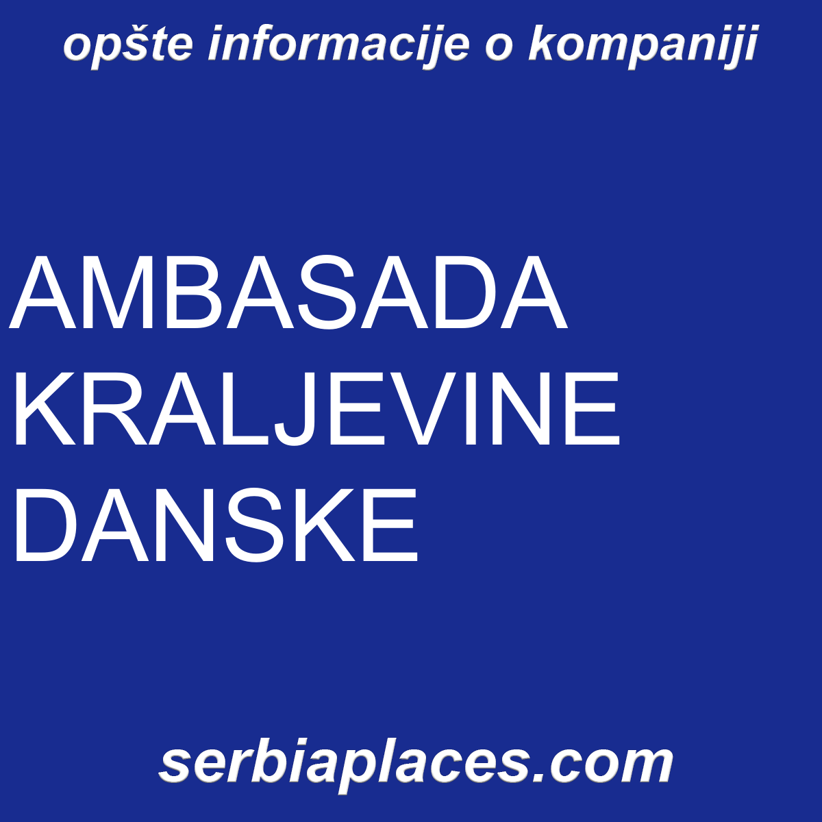 AMBASADA KRALJEVINE DANSKE