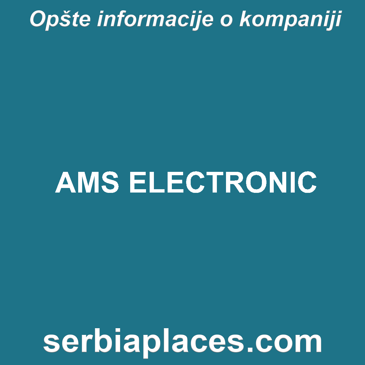 AMS ELECTRONIC
