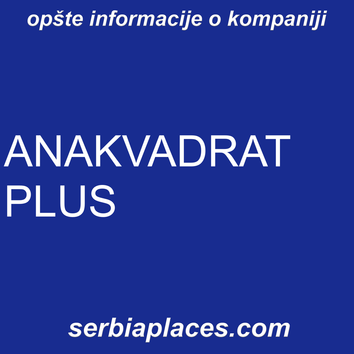 ANAKVADRAT PLUS