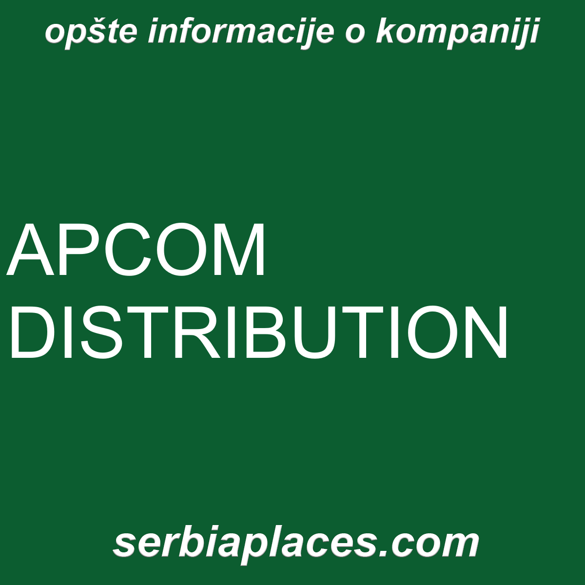 APCOM DISTRIBUTION