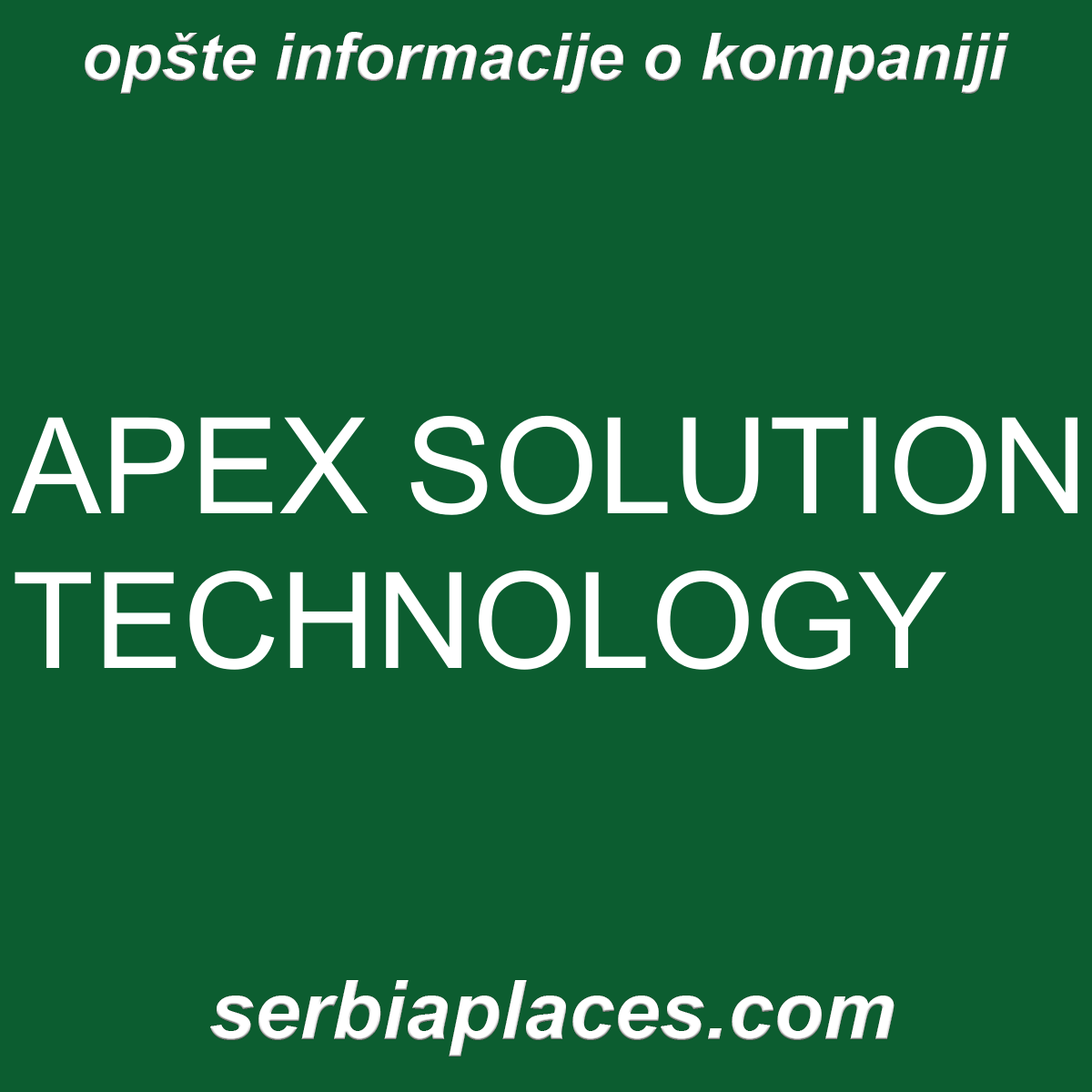 APEX SOLUTION TECHNOLOGY