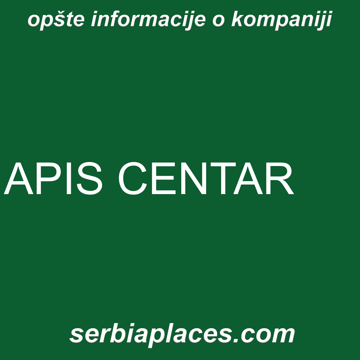 APIS CENTAR