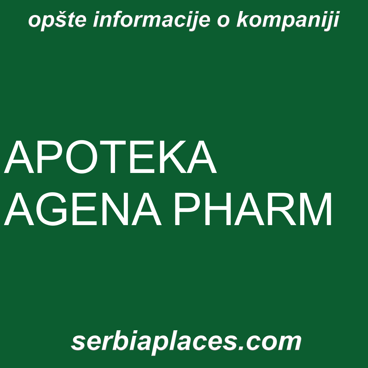 APOTEKA AGENA PHARM