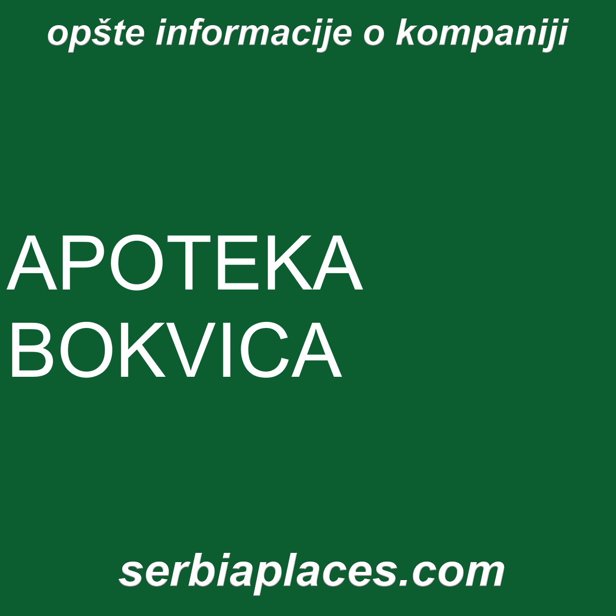 APOTEKA BOKVICA