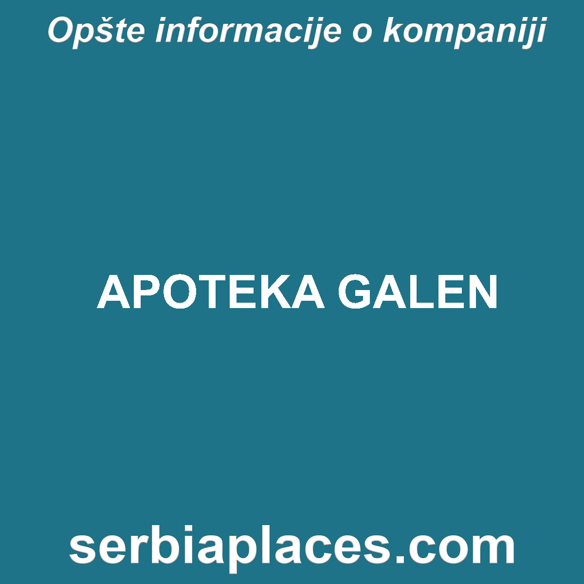 APOTEKA GALEN