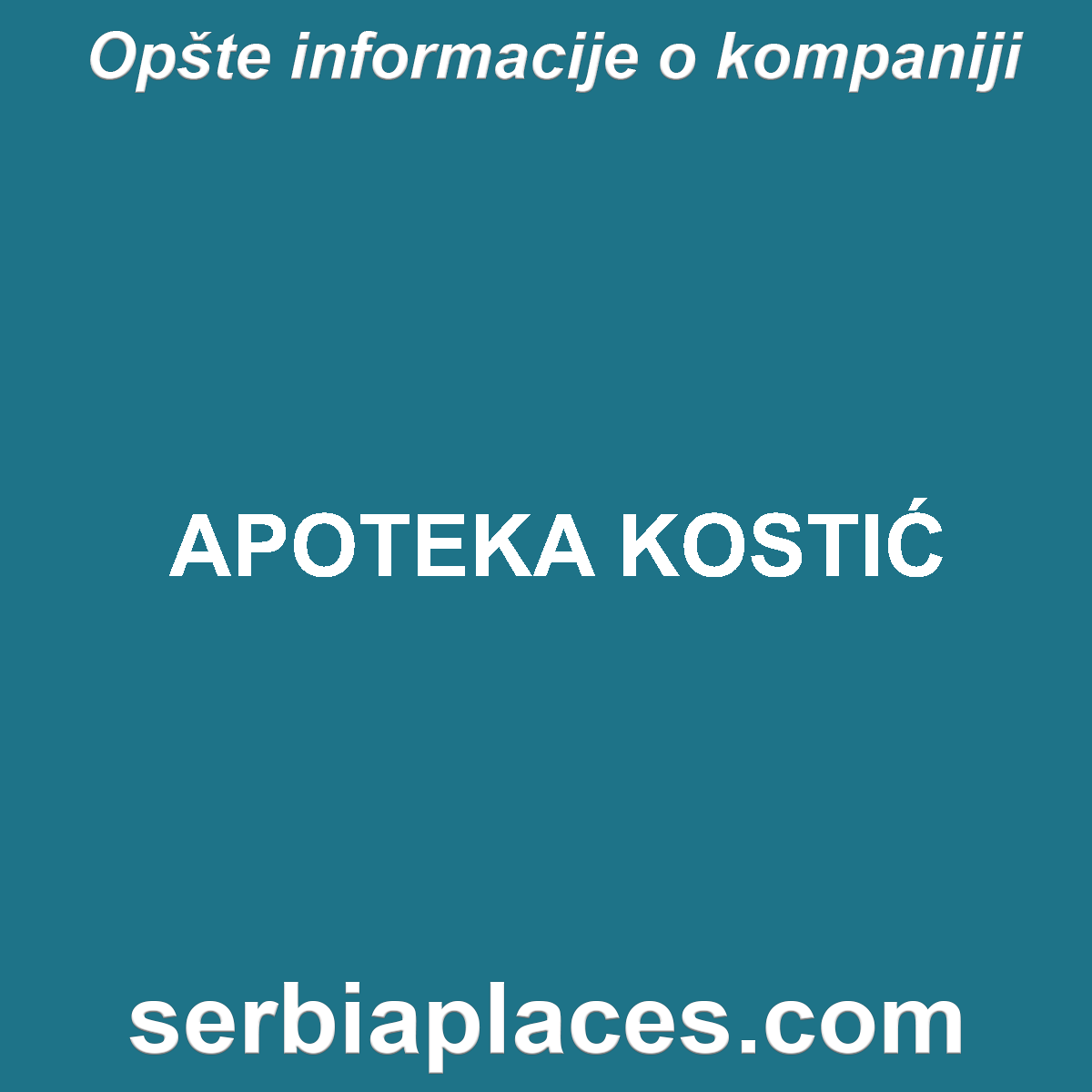 APOTEKA KOSTIĆ