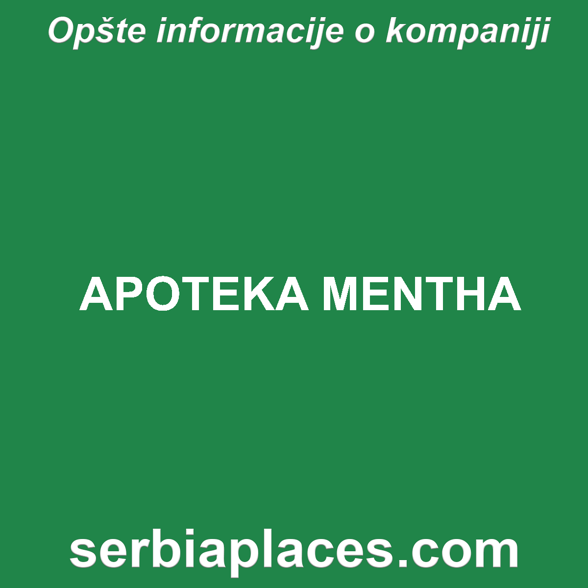 APOTEKA MENTHA