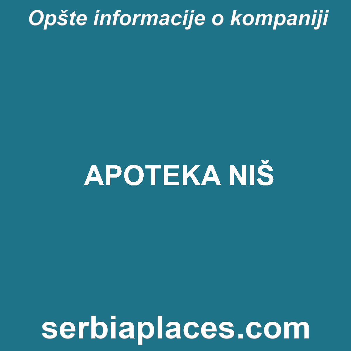 APOTEKA NIŠ