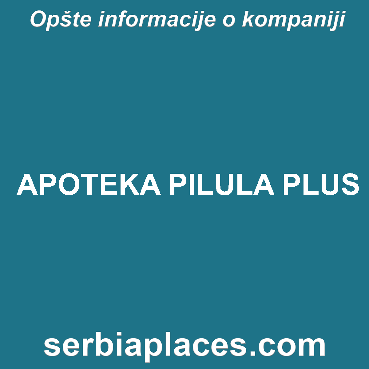 APOTEKA PILULA PLUS