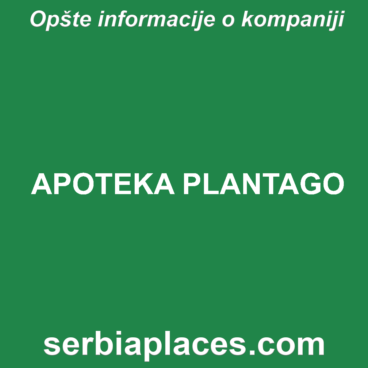 APOTEKA PLANTAGO