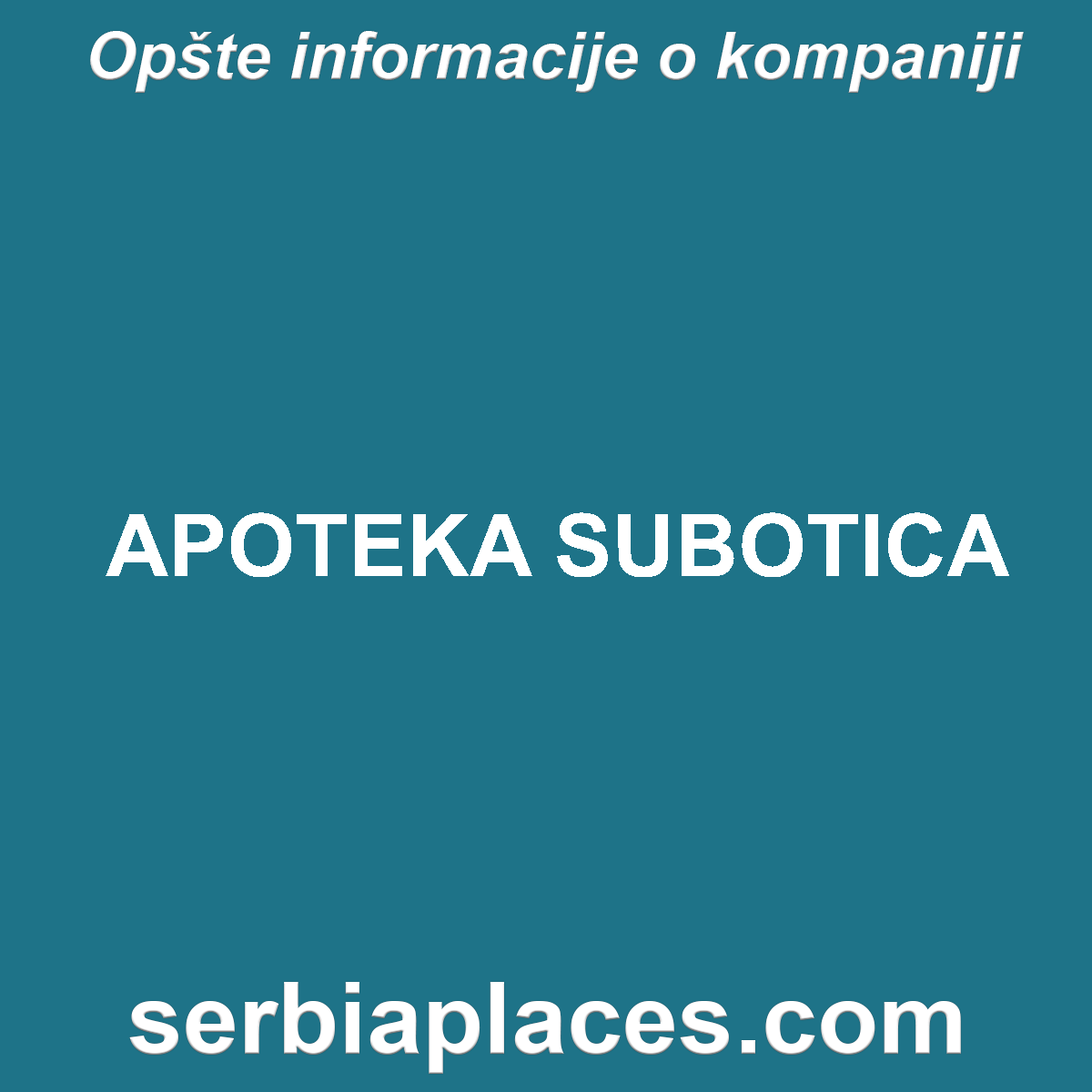 APOTEKA SUBOTICA