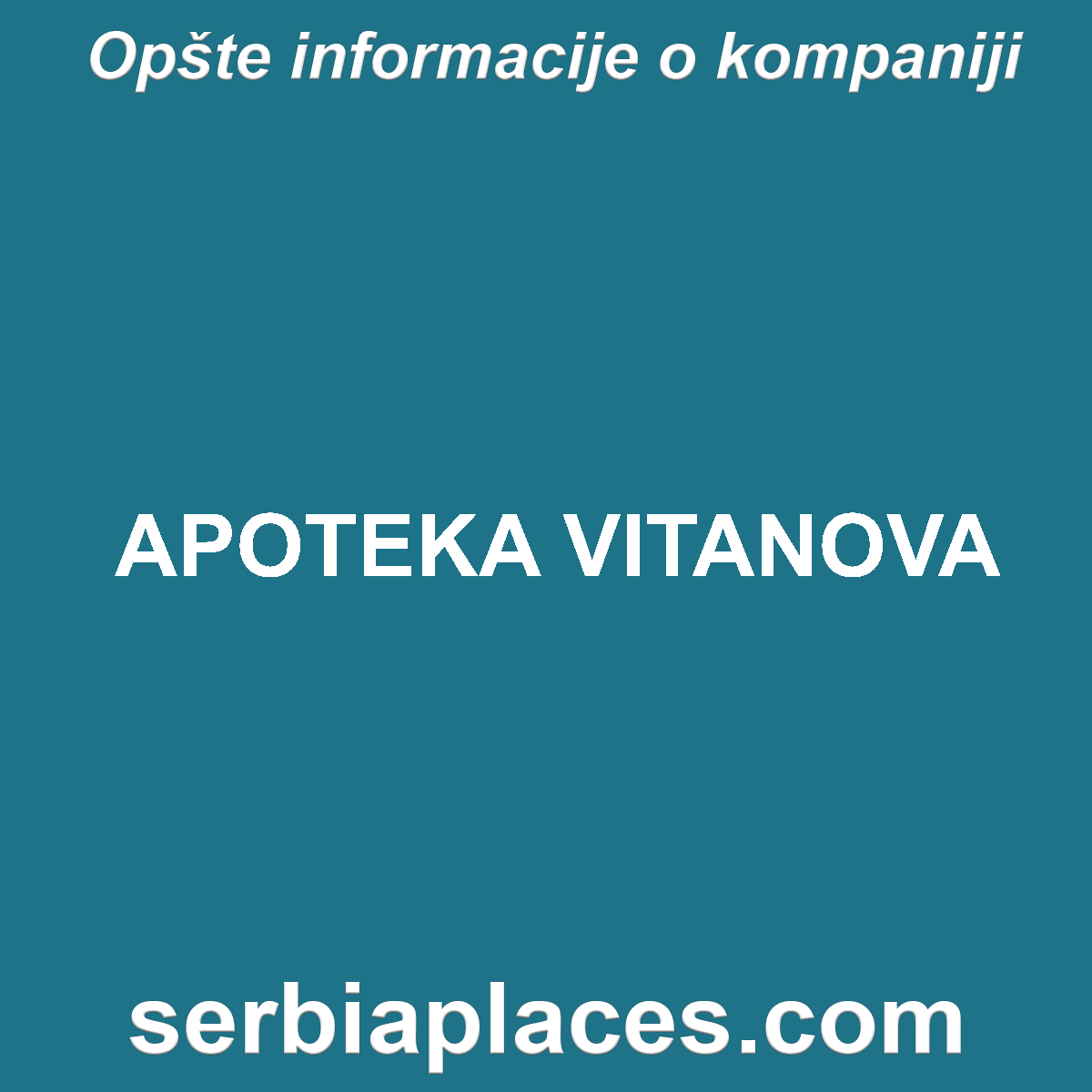 APOTEKA VITANOVA