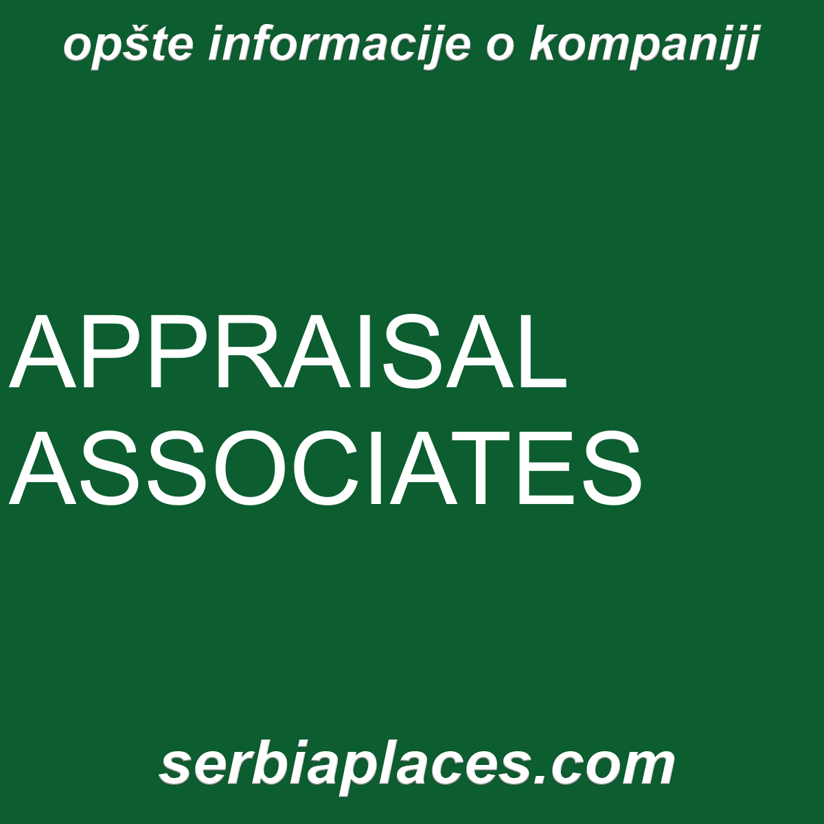 APPRAISAL ASSOCIATES