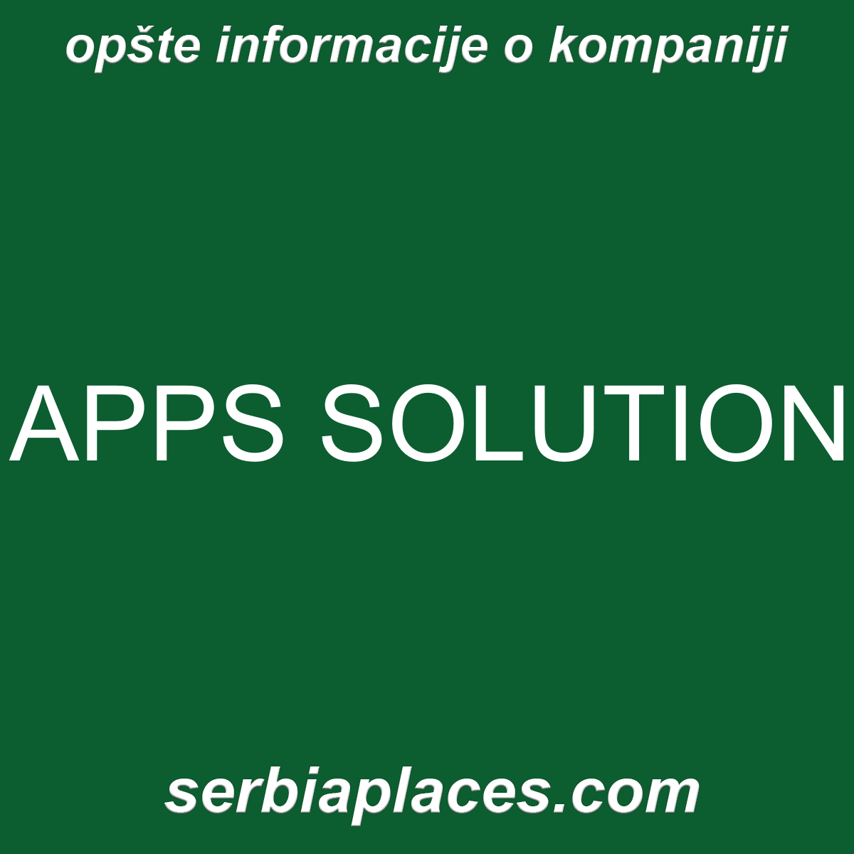 APPS SOLUTION