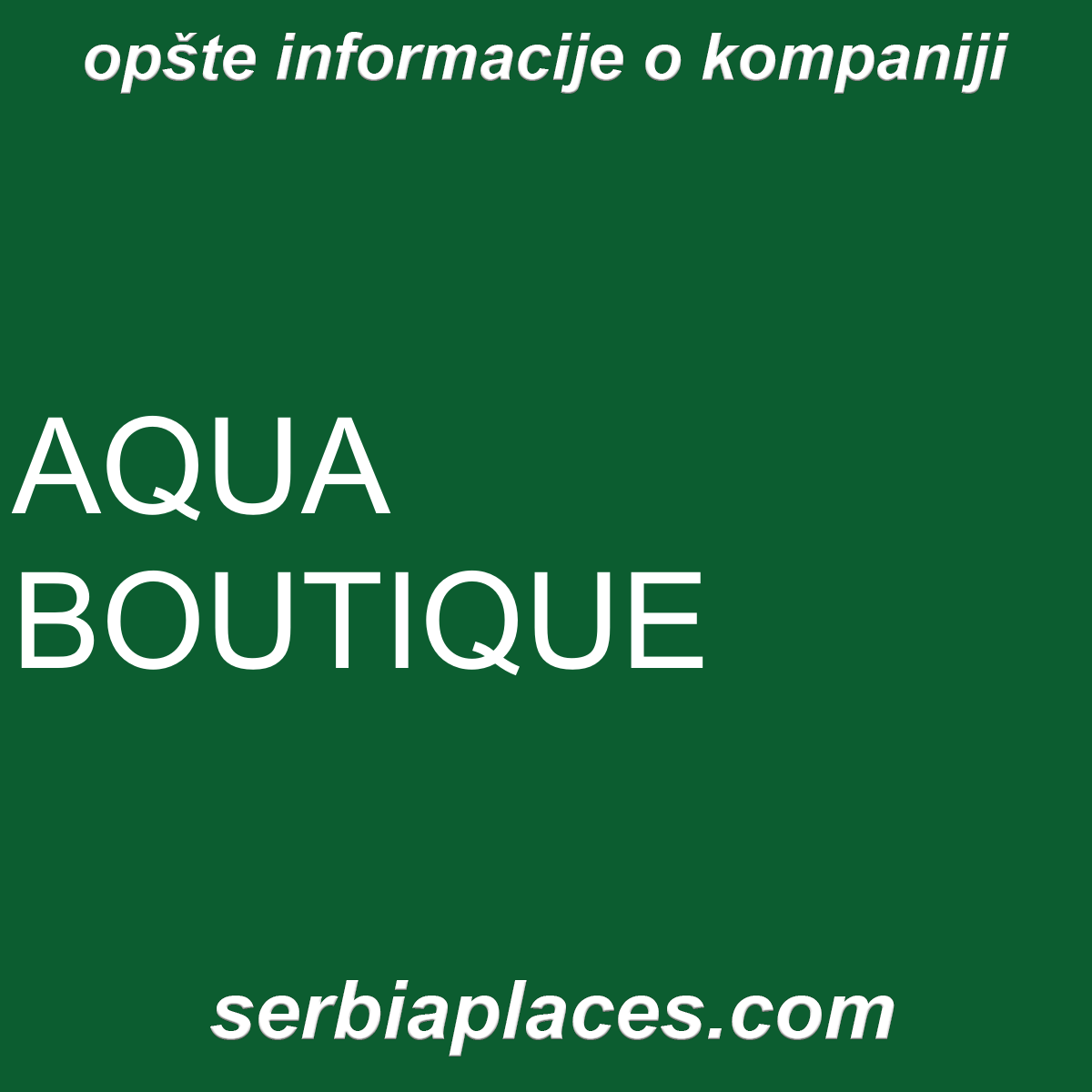 AQUA BOUTIQUE