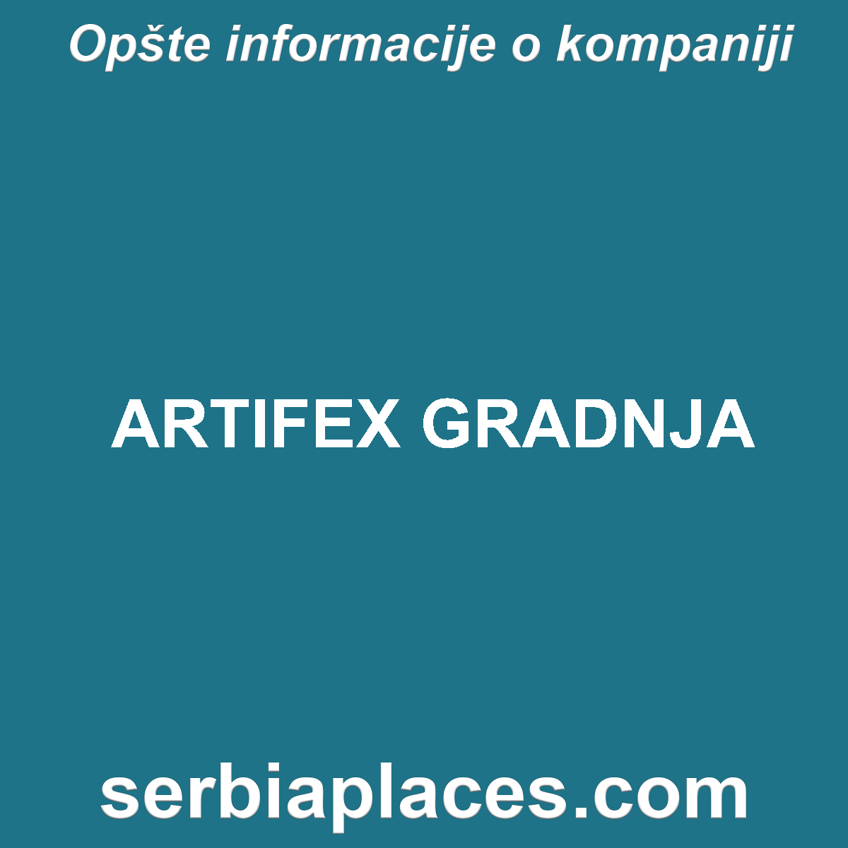 ARTIFEX GRADNJA