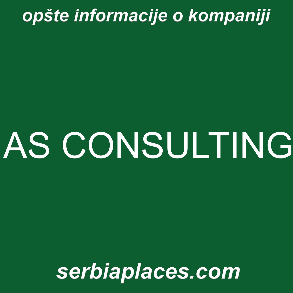 AS CONSULTING