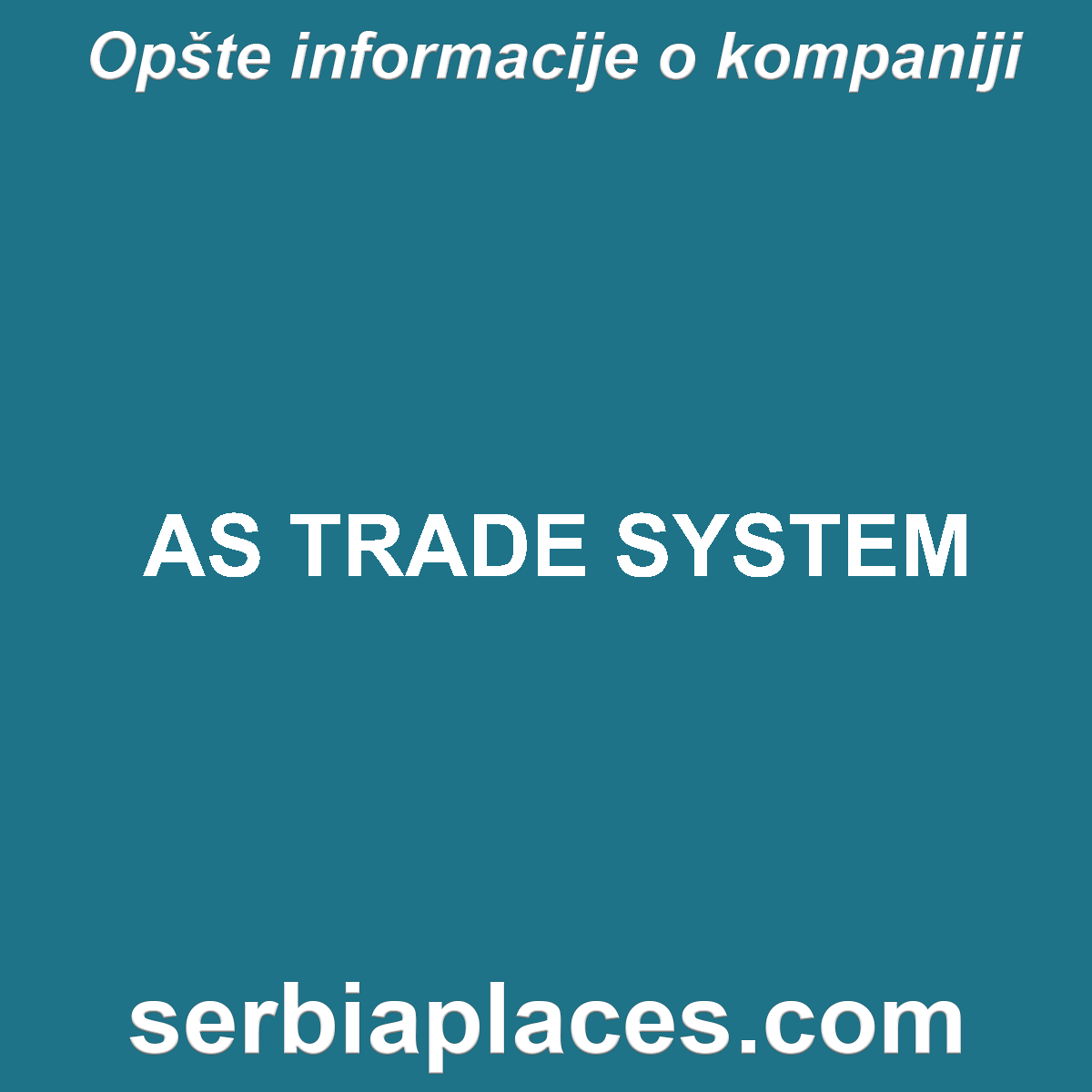 AS TRADE SYSTEM